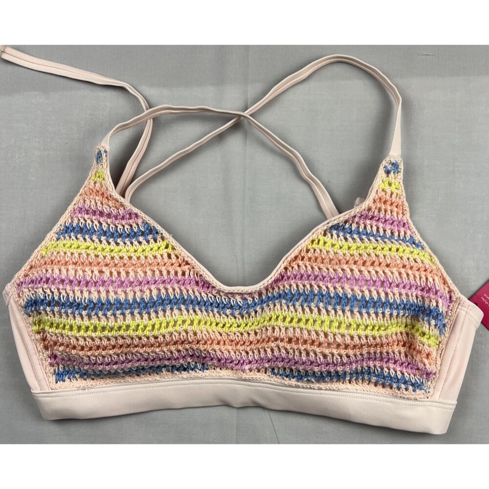 Xhilaration Bikini Top Crochet D/DD NWT